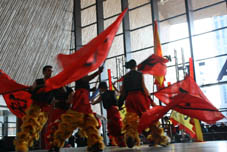 Opening Centraal Station Rotterdam 2014 leeuwendans